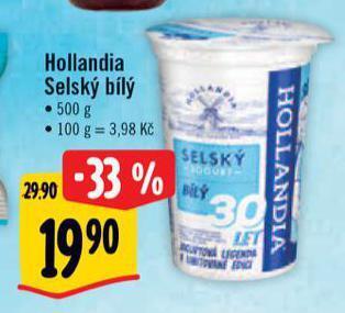 Albert Hollandia selský jogurt nabídka