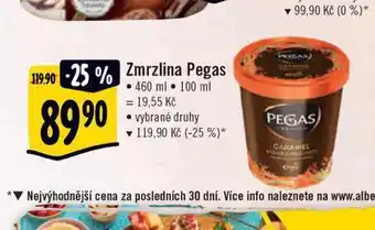 Albert Pegas zmrzlina nabídka