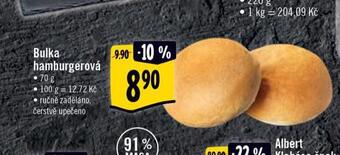 Albert Bulka hamburgerová nabídka