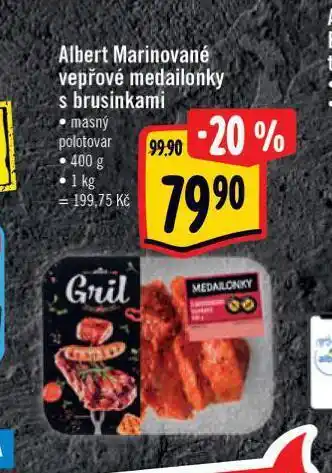 Albert Marinované vepřové medailonky nabídka