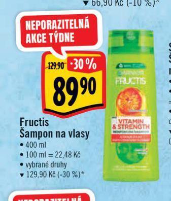 Albert Fructis šampon na vlasy nabídka