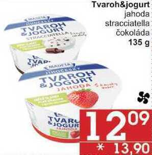 Jip Madeta tvaroh&jogurt jahoda, 135 g nabídka