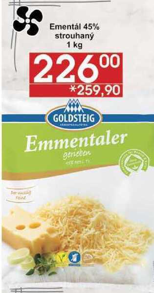 Jip Goldsteig ementál 45% strouhaný, 1 kg nabídka