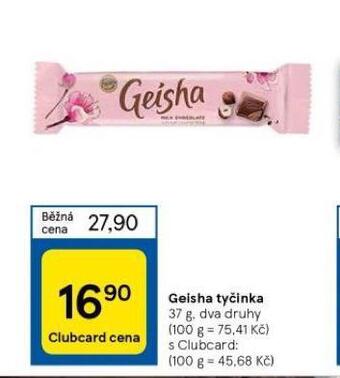 Tesco Geisha tyčinka nabídka