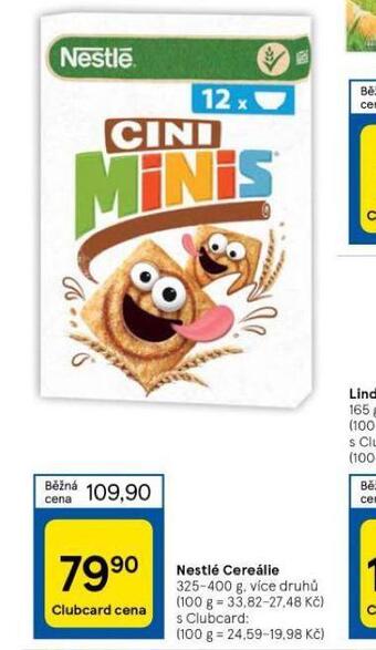 Tesco Nestlé cereálie nabídka