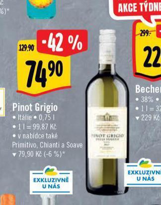 Albert Pinot grigio nabídka