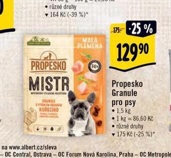 Albert Propesko granule pro psy nabídka