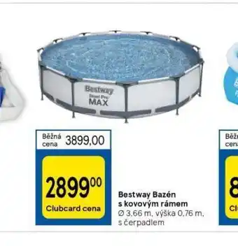 Tesco Bestway bazén s kosovým rámem 3,66m nabídka
