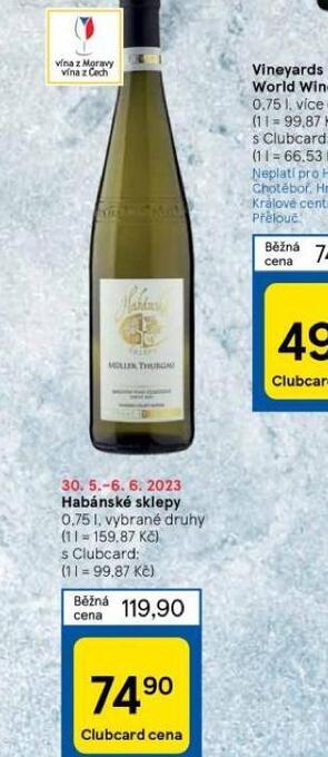 Tesco Habánské sklepy nabídka