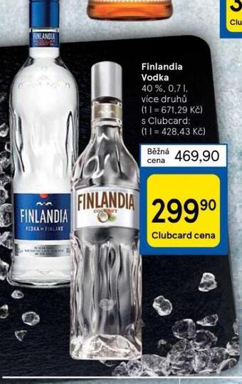Tesco Finlandia vodka nabídka