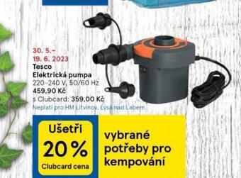 Tesco elektrická pumpa