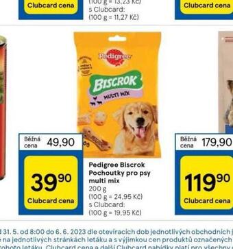Tesco Pedigree biscrok pochoutky pro psy multi mix nabídka