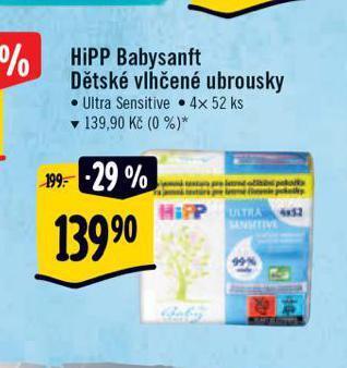 Albert Hipp babysanft vlhčené ubrousky nabídka