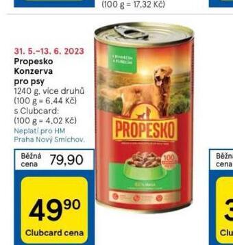 Tesco Propesko konzerva pro psy nabídka