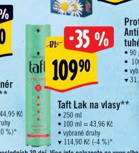 Albert Taft lak na vlasy nabídka