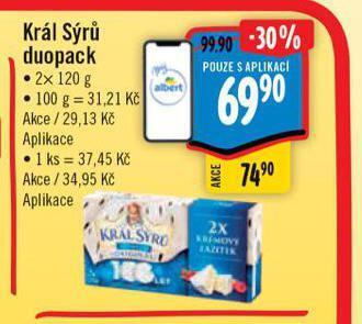Albert Král sýrů nabídka
