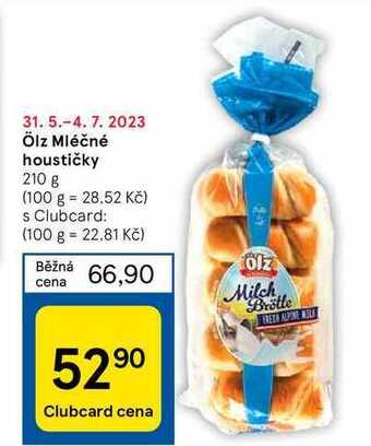 Tesco Ölz mléčné houstičky 210 g nabídka