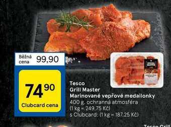 Tesco Tesco grill master marinované vepřové medailonky 400 g nabídka