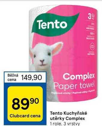 Tesco Tento kuchyňské utěrky complex nabídka
