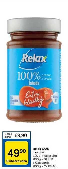Tesco Relax 100% z ovoce 220 g nabídka
