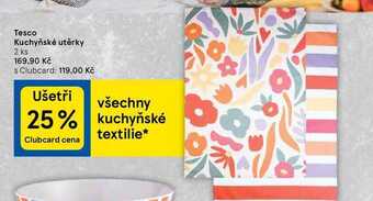 Tesco Tesco kuchyňské utěrky 2 ks nabídka