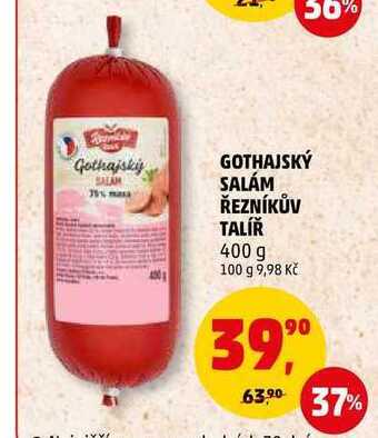 Penny Market Gothajský salám řezníkův talíř, 400 g nabídka