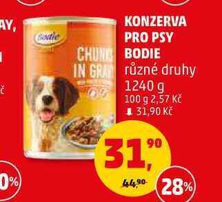 Penny Market Konzerva pro psy bodie, 1240 g nabídka