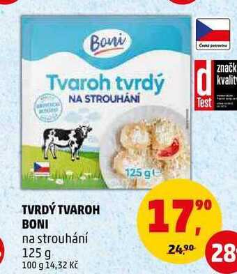 Penny Market Tvrdý tvaroh boni, 125 g nabídka