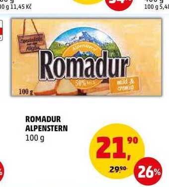 Penny Market Romadur alpenstern, 100 g nabídka