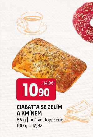 Terno Ciabatta se zelím a kmínem 85 g nabídka