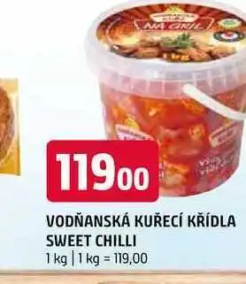 Terno Vodňanská kuřecí křídla sweet chilli 1 kg nabídka