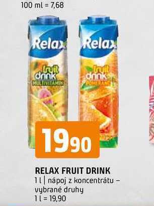 Terno Relax fruit drink 1 l nabídka