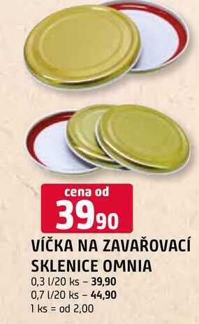 Terno Víčka na zavařovací sklenice omnia nabídka