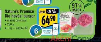 Albert Nature's promise  bio hovězí burger 260 g nabídka