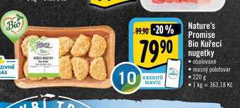Albert Nature's promise bio kuřecí nugetky 220 g nabídka