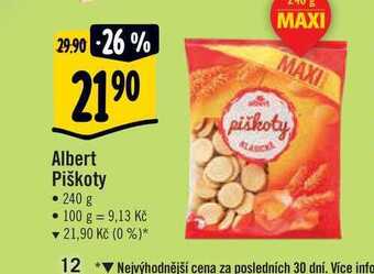 Albert Albert piškoty 240 g nabídka