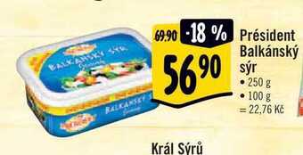Albert Président balkánský sýr 250 g nabídka