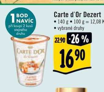 Albert Carte d'or dezert 140 g nabídka
