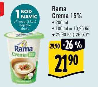 Albert Rama crema 15% • 200 ml nabídka
