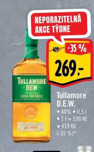 Albert Tullamore d.e.w. 40% 0,5 l nabídka