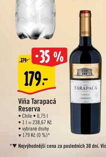 Viña tarapacá reserva 0,75 l