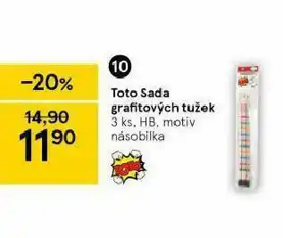 Tesco Toto sada grafitových tužek nabídka