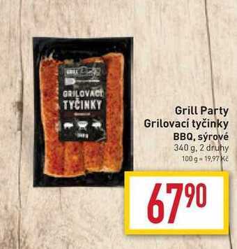Billa Grill party grilovací tyčinky bbq 340 g nabídka