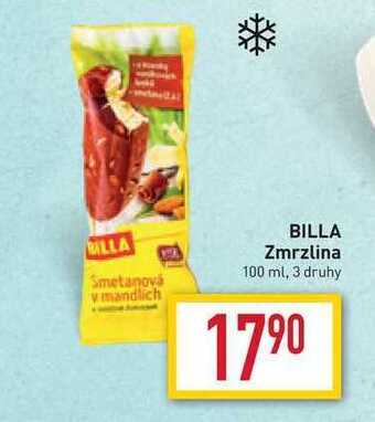 Billa Billa zmrzlina 100 ml nabídka