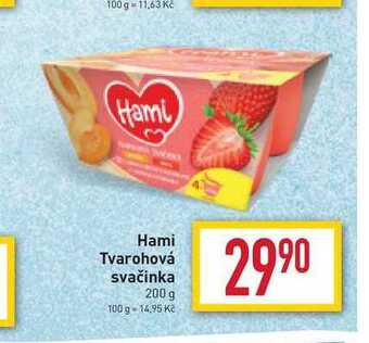 Billa Hami tvarohová svačinka 200 g nabídka