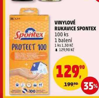 Penny Market Vinylové rukavice spontex, 100 ks nabídka