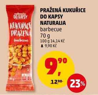 Penny Market Pražená kukuřice do kapsy naturalia barbecue, 70 g nabídka