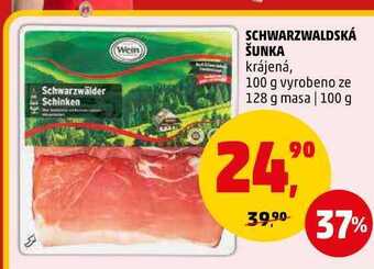 Penny Market Schwarzwaldská šunka, 100 g nabídka