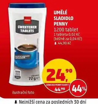 Penny Market Umělé sladidlo penny, 1200 tablet nabídka