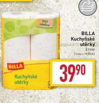 Billa Billa kuchyňské utěrky 2 role nabídka
